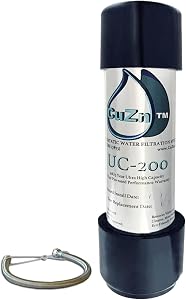 CuZn Under Sink Water Filter for Sink Faucet, 5 Year Filter Life, NSF/ANSI 42 & 372 Ce