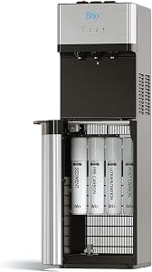 Brio Self Cleaning Bottleless Water Cooler Dispenser, UL Approved, Stainless Steel, Point 