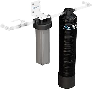 Aquasure Serene Lite Whole House Salt-Free Water Conditioning Descaler System with Triple 