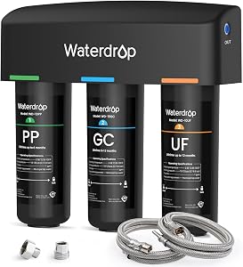 Waterdrop WD-TSA-UF 0.01 μm Ultra Filtration Under Sink Water Filter System, 9 Stage Under