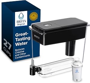Brita Extra-Large 27-Cup Water Filter Dispenser with Standard Filter, WQA NSF/ANSI Certifi