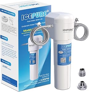 ICEPURE Under Sink Water Filter System, 3 Years or 22000 Gallons Ultra High Life NSF/ANSI 